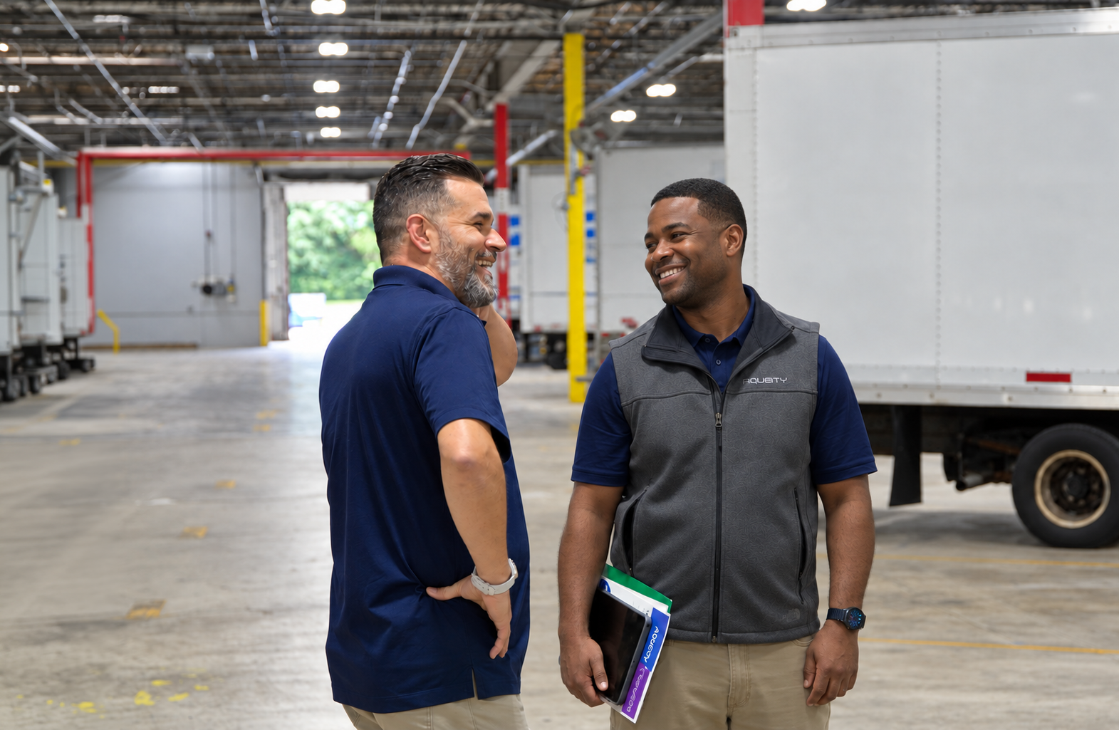 Technology consultants in a manufacturing warehouse-1